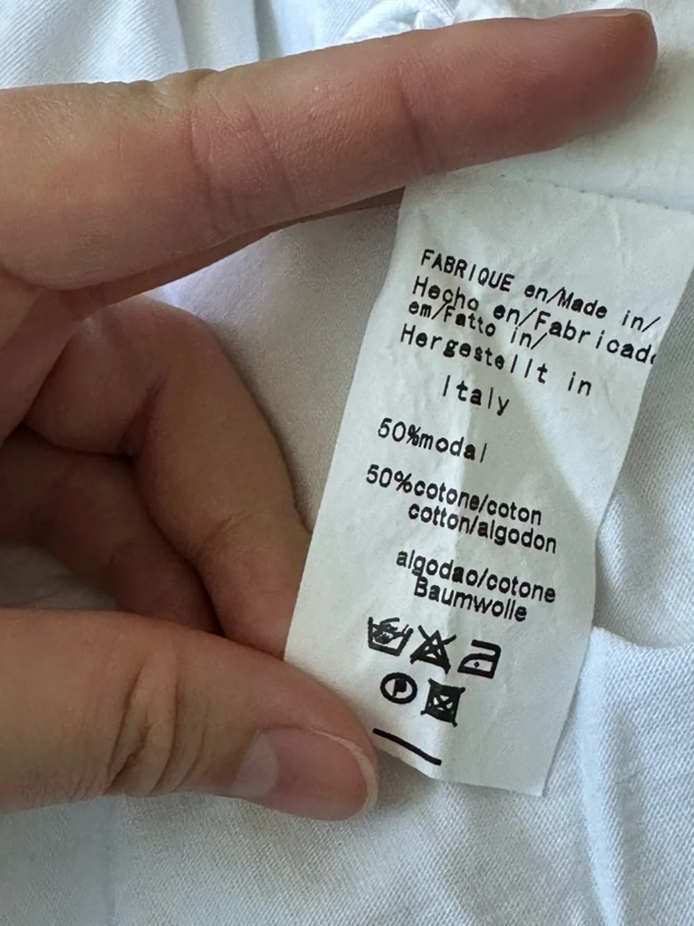 Italy Vintage La Fée Maraboutée White Long Sleeve Boat Neck Women's Top - Picture 7 of 7